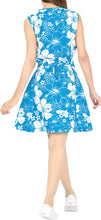 Load image into Gallery viewer, LA LEELA Women Swimsuit Tops Cover Up Bathing Suit Swimwear US 14 [L] Blue_U527