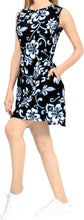 Load image into Gallery viewer, LA LEELA Women Swim Beach Dress Caftan Cover Up Swimwear US 10 [M] Black_T728