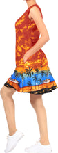 Cargar imagen en el visor de la galería, LA LEELA Women Swimsuit Tops Bikini Beach Cover Up Kimono US 10 [M] Orange_T743