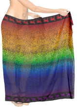 Load image into Gallery viewer, LA LEELA Women&#39;s Swimsuit Cover Up Beach Wrap Skirt Sarongs 68&#39;&#39;X39&quot; Multi_Z105