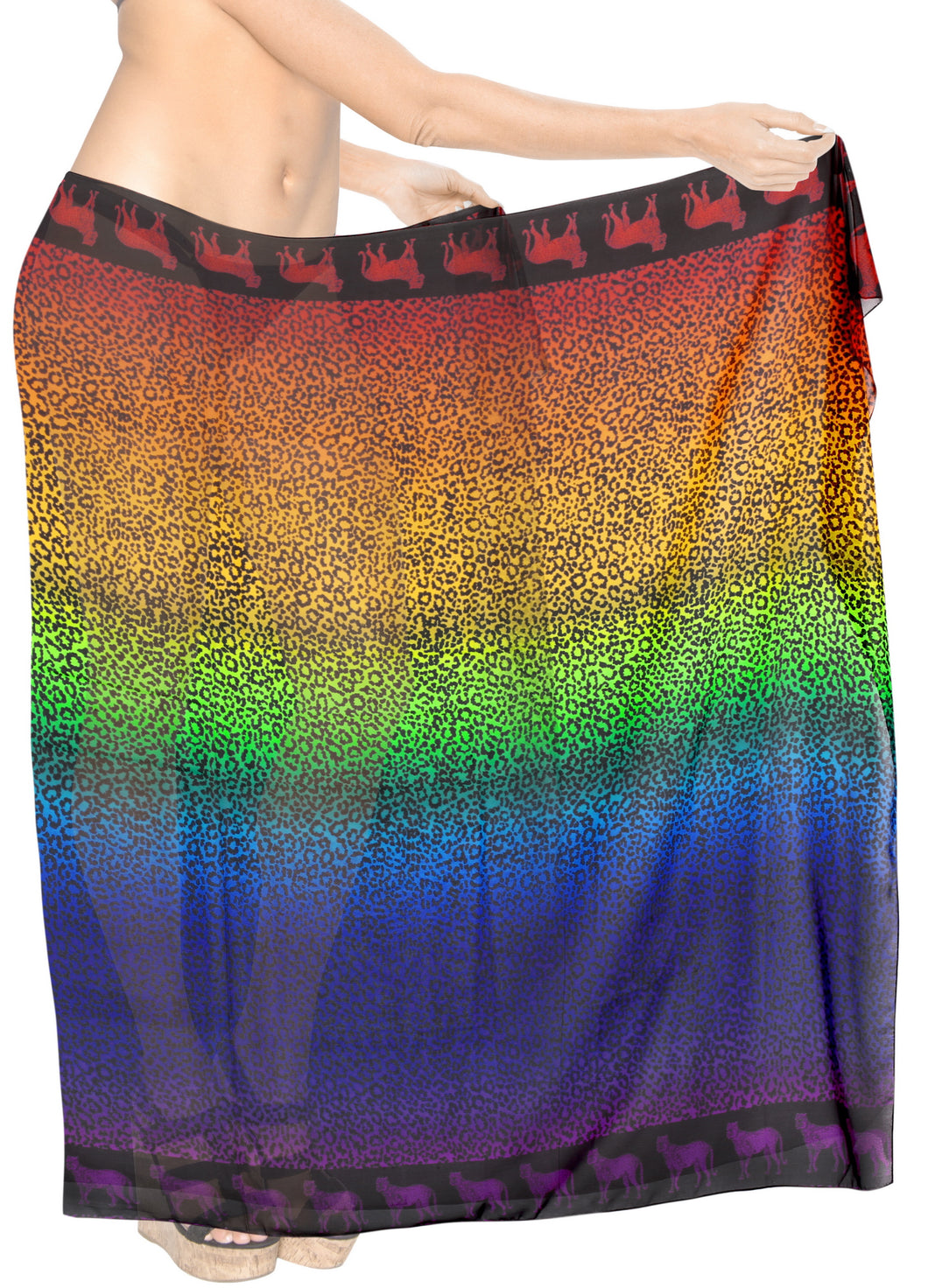 LA LEELA Women's Swimsuit Cover Up Beach Wrap Skirt Sarongs 68''X39