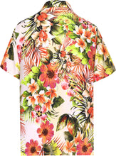 Load image into Gallery viewer, la-leela-shirt-casual-button-down-short-sleeve-beach-shirt-men-aloha-pocket-Shirt-Cream_AA233