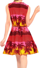 Load image into Gallery viewer, LA LEELA Women&#39;s Swim Beach Dress Kaftan Cover Ups Swimwear US 4 [S] Red_U148