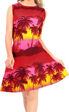 Load image into Gallery viewer, LA LEELA Women&#39;s Swim Beach Dress Kaftan Cover Ups Swimwear US 4 [S] Red_U148