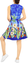 Load image into Gallery viewer, LA LEELA Women Swimsuit Tops Bikini Stylish Cover Up Kimono US 10 [M] Blue_V208