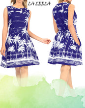 Cargar imagen en el visor de la galería, LA LEELA Women&#39;s Bikini Cover-Ups Beach Caftan Dress US 14 [L] Royal Blue_V583