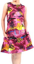 Load image into Gallery viewer, LA LEELA Women Beach Swimsuit Tops Cover Ups Swimwear Caftan US 4 [S] Pink_T759