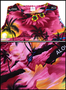 LA LEELA Women Beach Swimsuit Tops Cover Ups Swimwear Caftan US 4 [S] Pink_T759