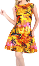 Load image into Gallery viewer, LA LEELA Women Tops Swimsuit Beach Cover Up Swimwear Suit US 10 [M] Orange_V209