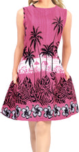 Load image into Gallery viewer, LA LEELA Women Beach Swimsuit Tops Cover Ups Swimwear Caftan US 4 [S] Pink_V210