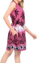 Load image into Gallery viewer, LA LEELA Women Beach Swimsuit Tops Cover Ups Swimwear Caftan US 4 [S] Pink_V210