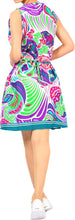 Load image into Gallery viewer, LA LEELA Women Swimwear Bikini Beach Cover Up for Swimsuit US 4 [S] Blue_U303