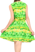 Load image into Gallery viewer, LA LEELA Women&#39;s Summer Swimsuit Bikini Swimwear Cover Up US 4 [S] Green_T800