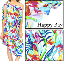 Load image into Gallery viewer, La Leela Women&#39;s Hawaiian Bikini Beach Wrap Sheer Sarong Swimming Bathing suit Beachwear Swim Dress Pareo Cover up Long 78&quot;X42&quot;  Blue 913586