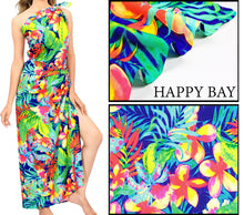 Load image into Gallery viewer, La Leela Women&#39;s Hawaiian Bikini Beach Wrap Sheer Sarong Swimming Bathing suit Beachwear Swim Dress Pareo Cover up Long 78&quot;X42&quot;  Blue 913593
