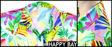 Load image into Gallery viewer, La Leela Women&#39;s Rainbow Garden Hawaiian Aloha Tropical Beach  Short Sleeve Relaxed Fit Blouse Printed Shirt Multi-Color