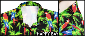 la-leela-parrots-lagoon-mens-hawaiian-printed-casual-tropical-beach-front-pocket-shirts-short-sleeve-shirts-black_aa373