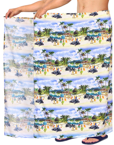 la-leela-Men's-Summer-Beach-Swimwear-Bathing-Towel-Sarong-One-Size-Blue_V925