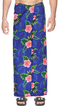Load image into Gallery viewer, La Leela Men&#39;s Summer Beach Cover up Swimsuit Sarong One Size Royal Blue_V926