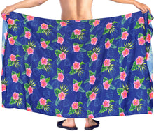 Load image into Gallery viewer, La Leela Men&#39;s Summer Beach Cover up Swimsuit Sarong One Size Royal Blue_V926