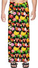 Load image into Gallery viewer, La Leela Men&#39;s Aloha Beach Summer Lungi Sarongs Pareo Wrap One Size Black_V930