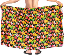 Load image into Gallery viewer, La Leela Men&#39;s Aloha Beach Summer Lungi Sarongs Pareo Wrap One Size Black_V930