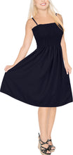 Load image into Gallery viewer, LA LEELA Solid Color Strappy Women Tube Dress Beachwear Chic And Casual Swimsuit Coverup