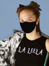 Load image into Gallery viewer, Pack of 3 AMERICAN SMALL BUSINESS LA LEELA Solid Rayon Cute Mouth Face Mouth Cover- Reusable Rayon Comfy Breathable Outdoor Fashion Face Protections Boys and Girls Black_V809