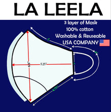 Load image into Gallery viewer, Pack of 3 AMERICAN SMALL BUSINESS LA LEELA Plain Cotton Cute Mouth Face Mouth Cover- Reusable Cotton Comfy Breathable Outdoor Fashion Face Protections Man and Woman Black_V827