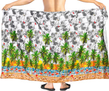 Load image into Gallery viewer, La Leela Men&#39;s Casual Beach Swimwear Lava Lava Sarong Wrap One Size Grey_V949