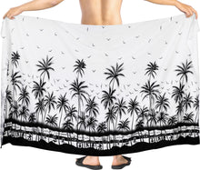 Load image into Gallery viewer, La Leela Men&#39;s Aloha Beach Bathingsuit Casual Sarong Wrap One Size White_V955