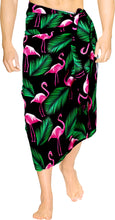 Load image into Gallery viewer, La Leela Mens Full Loungewear Sarong Lungi Beach Towel Wrap One Size Black_AA15