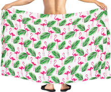 Load image into Gallery viewer, La Leela Mens Full Loungewear Sarong Lungi Beach Towel Wrap One Size White_AA16