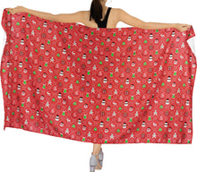 Load image into Gallery viewer, LA LEELA Women&#39;s Bohemian Full Sarong Swimsuit Christmas Day 78&quot; X 39&quot;