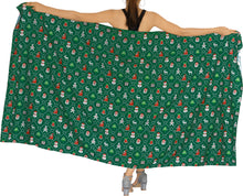 Load image into Gallery viewer, LA LEELA Women&#39;s Bohemian Full Sarong Swimsuit Christmas Day 78&quot; X 39&quot;