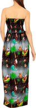 Load image into Gallery viewer, LA LEELA Women&#39;s Christmas Beach Party Camp Halter Neck Dress L-XL Black