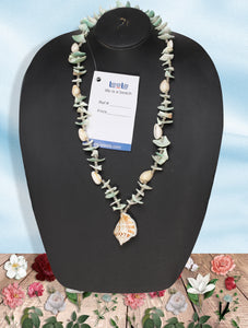 LEELA Necklace for Women Puka Shell Necklace Corded Seashell Jewelry White