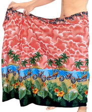 Load image into Gallery viewer, LA LEELA Beach Wear Mens Sarong Pareo Wrap Cover ups Bathing Suit Resort Towel Swimming