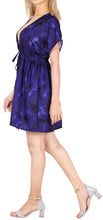 Load image into Gallery viewer, LA LEELA Women&#39;s Swimwear Bathing Suit Coverups Dress XL-XXL Navy Blue_AA508