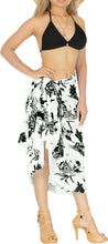 Load image into Gallery viewer, LA LEELA Women&#39;s Printed Long Beach Wrap Beach Swimsuit Cover Up  Sarong Wrap- ONE SIZE