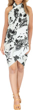 Load image into Gallery viewer, LA LEELA Women&#39;s Printed Long Beach Wrap Beach Swimsuit Cover Up  Sarong Wrap- ONE SIZE