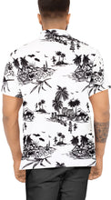 Load image into Gallery viewer, LA LEELA Men&#39;s Hawaiian Casual Short Sleevees Button Down Beach Shirts