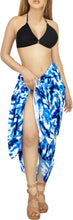 Load image into Gallery viewer, HAPPY BAY Women&#39;s Multi Wear Soft Blue Sarong Beach Wrap Full Size for Swim Wear