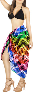 LA LEELA Printed Beach Sarong for Women Beach Wrap Cover Up for Swimsuit - ONE SIZE