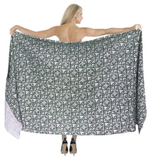 Load image into Gallery viewer, LA LEELA Women Beachwear Bikini Wrap Cover up Swimwear Bathing Suit 16 ONE Size