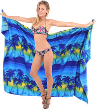Load image into Gallery viewer, la-leela-womens-beach-bikini-cover-up-wrap-bathing-suit-sarong-3-plus-size