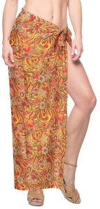 LA LEELA Beachwear Bikini Cover up Bathing Suit Wrap Pareo Women 11 ONE Size