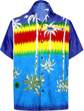 Load image into Gallery viewer, Men&#39;s Regular Fit Camp Palm tree Short Sleeves Button Down Hawaiian Shirts aloha