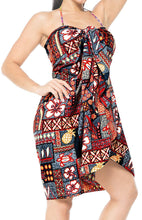 Cargar imagen en el visor de la galería, LA LEELA Women Beachwear Wrap Bikini Cover up Bathing Suit Swimwear 28 ONE Size