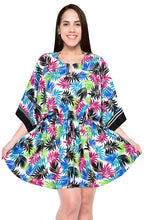 Load image into Gallery viewer, LA LEELA Cover up Beach Bikini Swimwear Swimsuit Kaftan Dress Women Printed